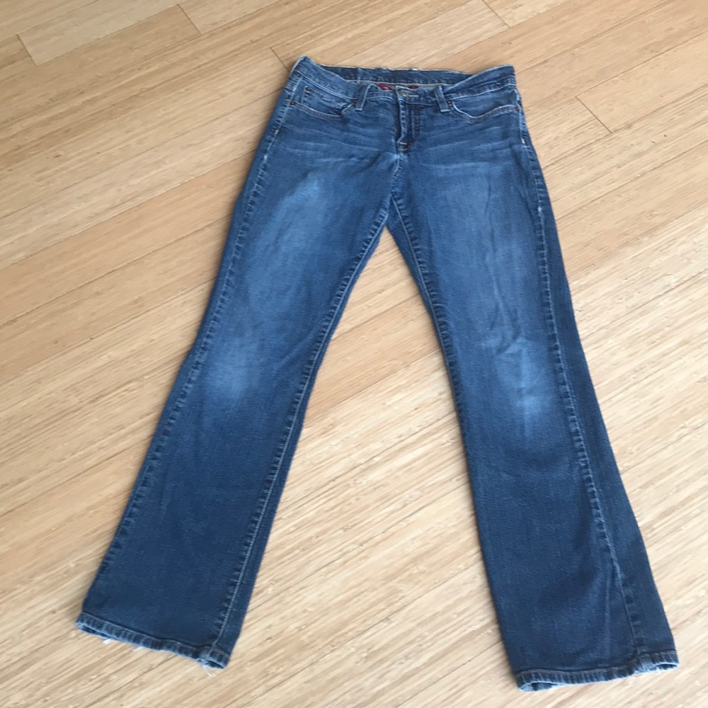 Lucky Brand stone wash blue jeans